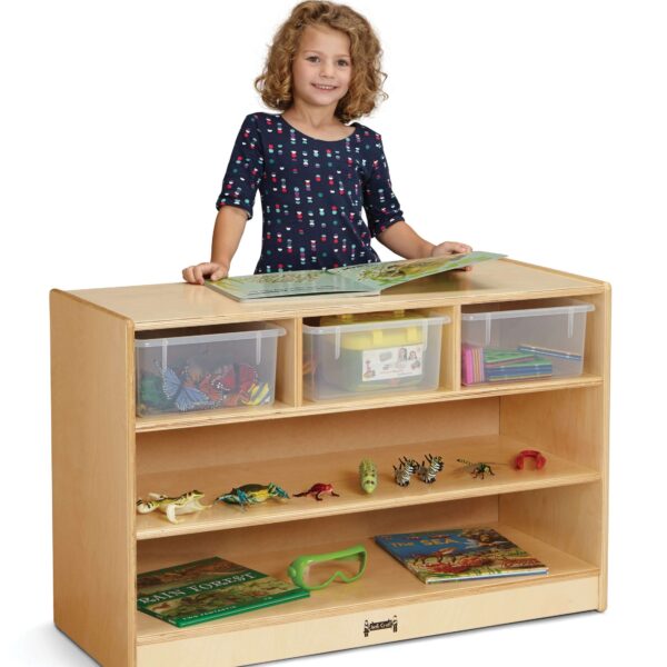 STEM Combo Mobile Storage Unit – with Clear Tubs