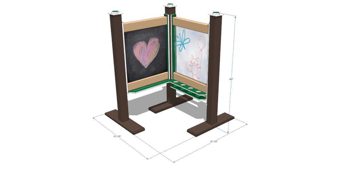 2FT PAINT AND CHALK COMBO - PORTABLE - DIMS - 2024
