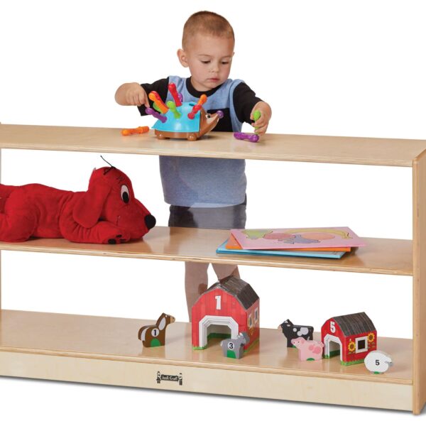 Toddler Fixed Straight-Shelf with See-Thru Back